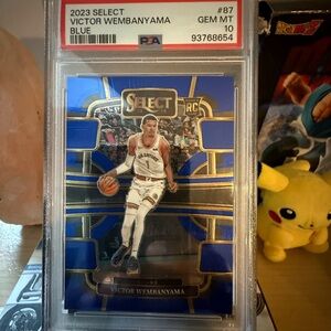 Victor wembanyama Blue Select Psa 10 Basketball Trading Card